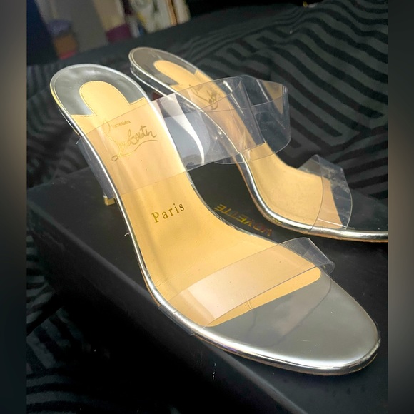 Authentic Christian Louboutin Clear Strap Heels - Picture 16 of 17